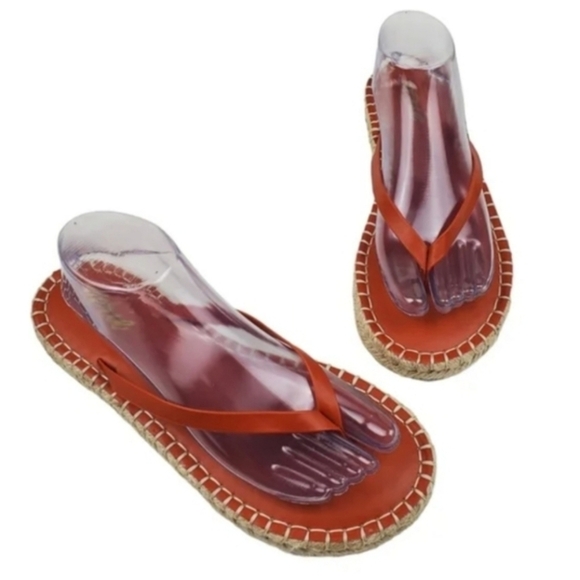 Aerie espadrille flip flop sandals - Picture 1 of 8